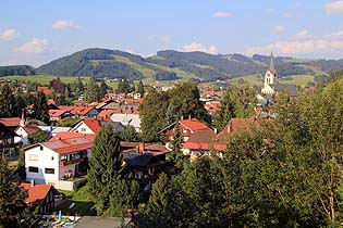 Blick von der Schlossbergklinik Oberstaufen